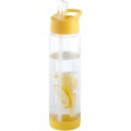 Tutti frutti 740 ml Tritan™ Sportflasche mit Infuser, Transparent / Gelb