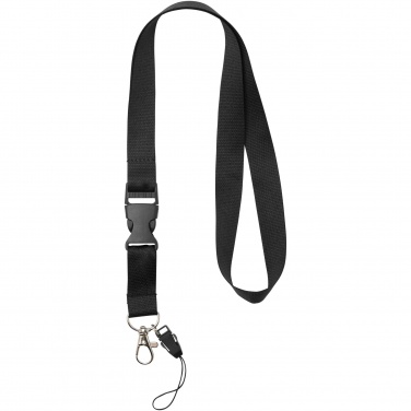 Logotrade Logogeschenke das Foto: Sagan Lanyard mit abnehmbarer Schnalle und Handyband