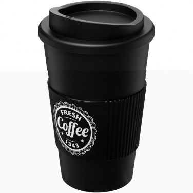 Logotrade Firmengeschenke das Foto: Americano® 350 ml Isolierbecher mit Schutzring