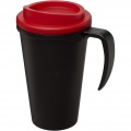 Americano® Grande 350 ml Isolierbecher, Durchgehend schwarz / rot