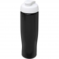 H2O Active® Tempo 700 ml Sportflasche mit Klappdeckel, Einfarbig schwarz / weiß