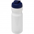 H2O Active® Base 650 ml Sportflasche mit Klappdeckel, Weiß / Blau