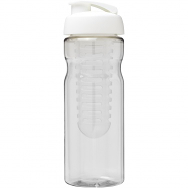 Logotrade Werbeartikel das Foto: H2O Active® Base 650 ml Sportflasche mit Klappdeckel und Infusor