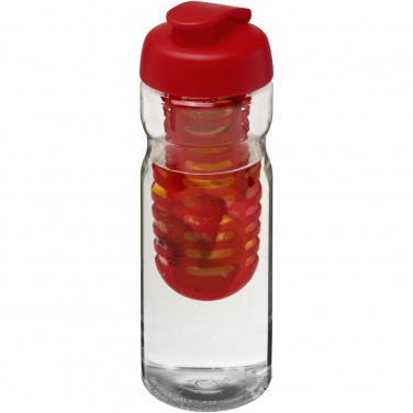 Logotrade Geschäftsgeschenke das Foto: H2O Active® Base 650 ml Sportflasche mit Klappdeckel und Infusor