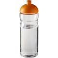 H2O Active® Base 650 ml Sportflasche mit Stülpdeckel, Transparent / Orange