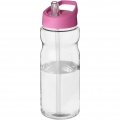 H2O Active® Base 650 ml Sportflasche mit Ausgussdeckel, Transparent / Rosa