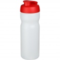 Baseline® Plus 650 ml Sportflasche mit Klappdeckel, Transparent / Rot