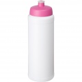 Baseline® Plus grip 750 ml Sportflasche mit Sportdeckel, Weiß / Rosa