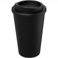 Americano® recycelter isolierter 350 ml Becher, Durchgehend schwarz