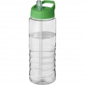 H2O Active® Treble 750 ml Sportflasche mit Ausgussdeckel, Transparent / Grün