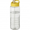 H2O Active® Treble 750 ml Sportflasche mit Ausgussdeckel, Transparent / Gelb