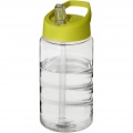 H2O Active® Bop 500 ml Sportflasche mit Ausgussdeckel, Transparent / Limettengrün