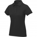 Calgary Poloshirt für Damen, Durchgehend schwarz