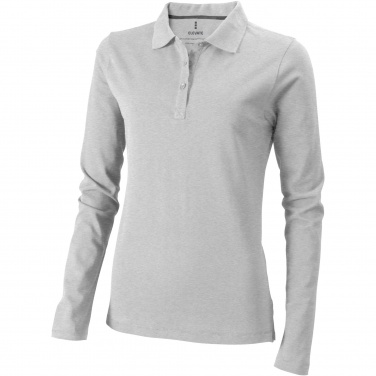 Logotrade Firmengeschenke das Foto: Oakville Langarm Poloshirt für Damen