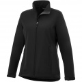 Maxson Softshelljacke für Damen, Durchgehend schwarz