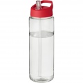 H2O Active® Vibe 850 ml Sportflasche mit Ausgussdeckel, Transparent / Rot