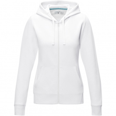 Logotrade Firmengeschenke das Foto: Ruby Hoodie mit durchgehendem Reißverschluss aus Bio-Material für Damen