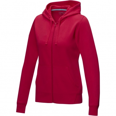 Logotrade Firmengeschenke das Foto: Ruby Hoodie mit durchgehendem Reißverschluss aus Bio-Material für Damen