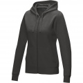 Ruby Hoodie mit durchgehendem Reißverschluss aus Bio-Material für Damen, Sturmgrau