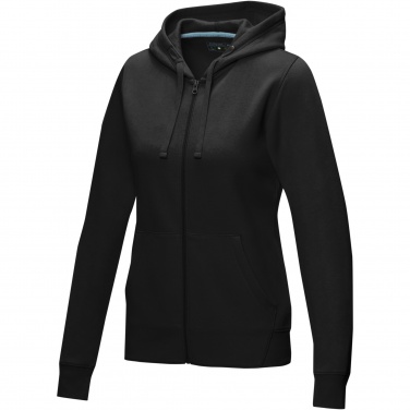 Logotrade Werbeartikel das Foto: Ruby Hoodie mit durchgehendem Reißverschluss aus Bio-Material für Damen