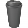 Americano® Eco 350 ml recycelter Becher mit auslaufsicherem Deckel, Grau