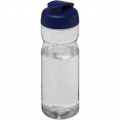 H2O Active® Base Tritan™ 650 ml Sportflasche mit Klappdeckel, Transparent klar / Blau