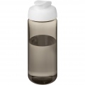 H2O Active® Octave Tritan™ 600-ml-Sportflasche mit Klappdeckel, Anthrazit / Weiß