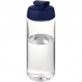 H2O Active® Octave Tritan™ 600-ml-Sportflasche mit Klappdeckel, Transparent klar / Blau