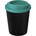 Americano® Espresso Eco 250 ml recycelter Isolierbecher, Tiefschwarz / Aquablau