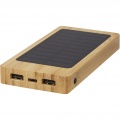 Alata 8000 mAh Bambus Solar-Powerbank, Beige