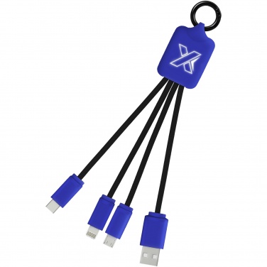 Logotrade Geschäftsgeschenke das Foto: SCX.design C15 Quatro Ladekabel mit Leuchtlogo