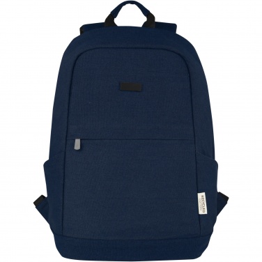 Logotrade Werbegeschenke das Foto: Joey 15,6 Zoll Anti-Diebstahl Laptop Rucksack 18 L aus GRS-recyceltem Canvas