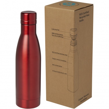 Logotrade Firmengeschenke das Foto: Vasa RCS-zertifizierte Kupfer-Vakuum Isolierflasche aus recyceltem Edelstahl, 500 ml