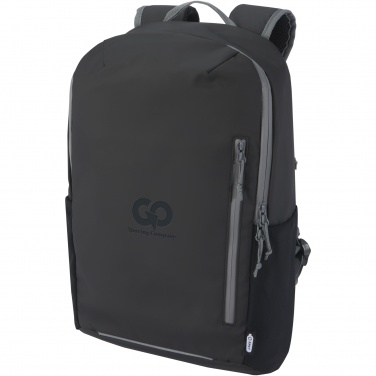 Logotrade Logogeschenke das Foto: Aqua wasserabweisender 15" Laptop-Rucksack aus GRS Recyclingmaterial 21 L