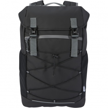 Logotrade Geschäftsgeschenke das Foto: Aqua 15,6" GRS recycelter wasserabweisender Laptop-Rucksack 23 L