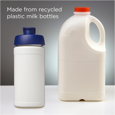 Logotrade werbemittel das Foto: Baseline 500 ml recycelte Sportflasche mit Klappdeckel