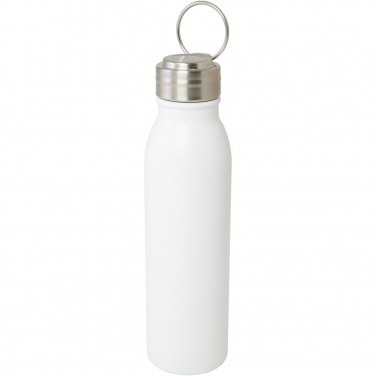 Logotrade Logogeschenke das Foto: Harper 700 ml RCS-zertifizierte Sportflasche aus Edelstahl mit Metallschlaufe