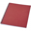 Desk-Mate® A5 recyceltes farbiges Notizbuch mit Spiralbindung, Rot