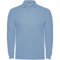 Estrella Langarm Poloshirt für Herren, Himmelblau