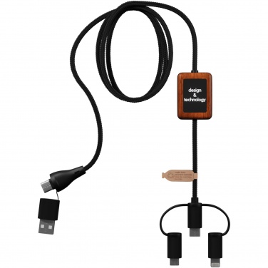 Logotrade Geschäftsgeschenke das Foto: SCX.design C46 5-in-1 CarPlay-Kabel mit Leuchtlogo