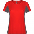 Shanghai Sport T-Shirt für Damen, Rot / Dunkelblei