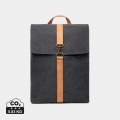 VINGA Bosler Rucksack aus GRS recyceltem Canvas, Schwarz