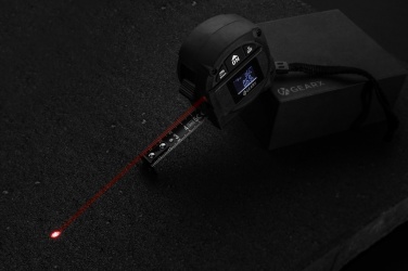 Logotrade werbemittel das Foto: Gear X 5m Maßband mit 30m Laser