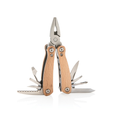 Logotrade Firmengeschenke das Foto: Holz Mini-Multitool