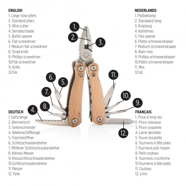 Logotrade werbemittel das Foto: Holz Mini-Multitool