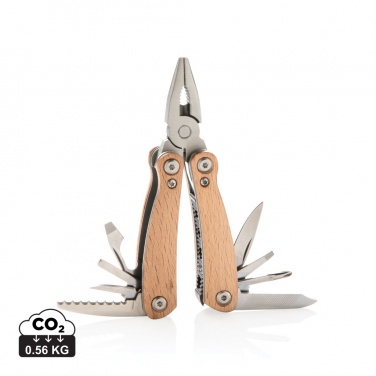 Logotrade Werbeartikel das Foto: Holz Mini-Multitool