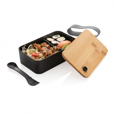 Logotrade werbemittel das Foto: RCS RPP Lunchbox mit Bambusdeckel