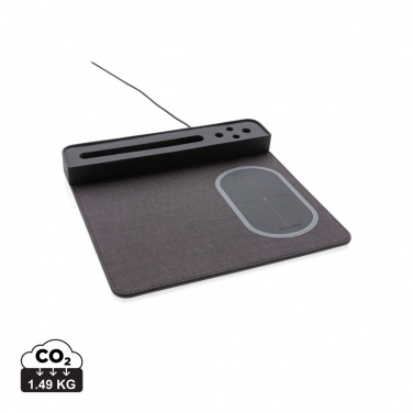 Logotrade Logogeschenke das Foto: Air Mousepad mit 5W Wireless Charger und USB