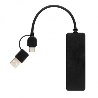 Logotrade Logogeschenke das Foto: RCS recycelter USB-Hub mit Dual-Input