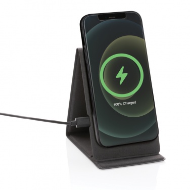 Logotrade Logogeschenke das Foto: Artic magnetischer 10W Wireless Charging Smartphonehalter